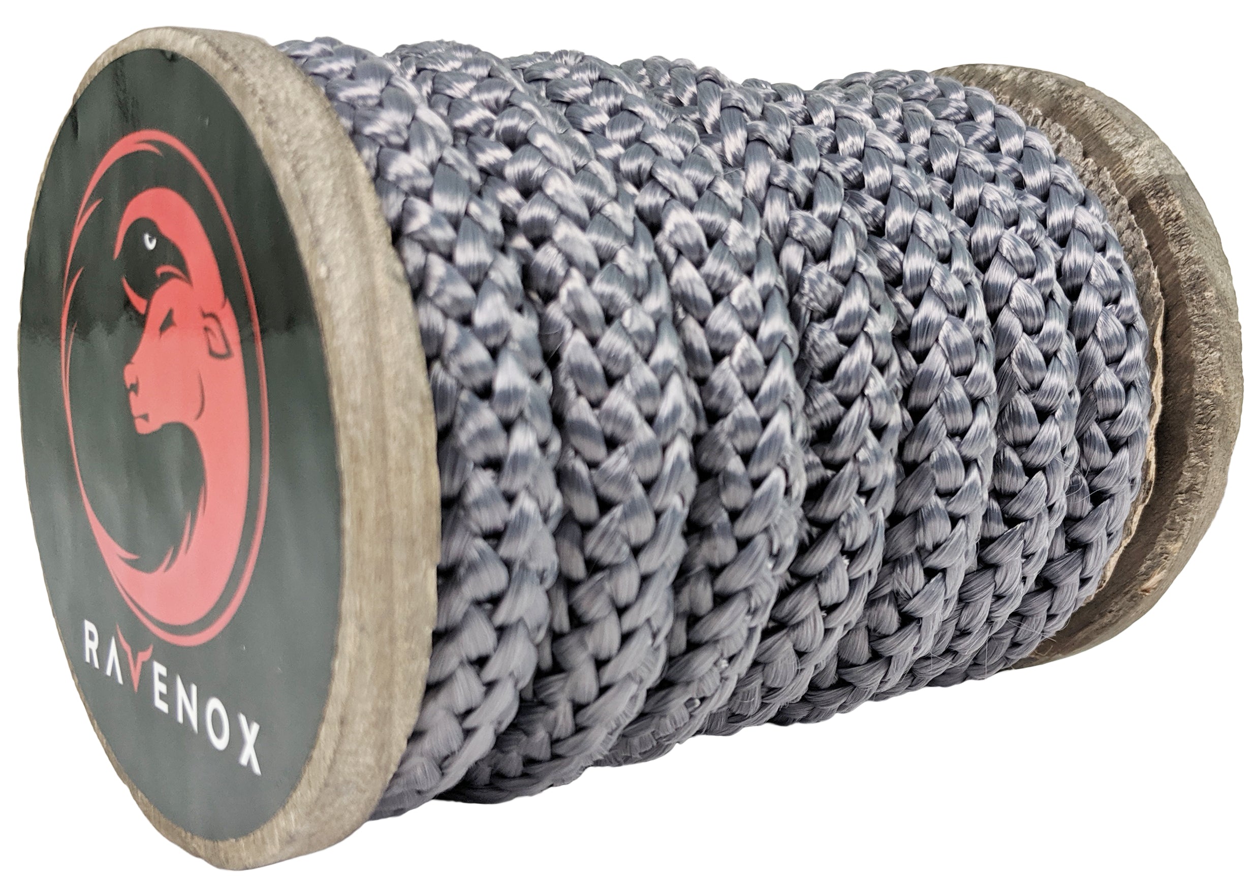 Ravenox Knit Braid Polyester Rope | Grey Ropes, Made in the USA