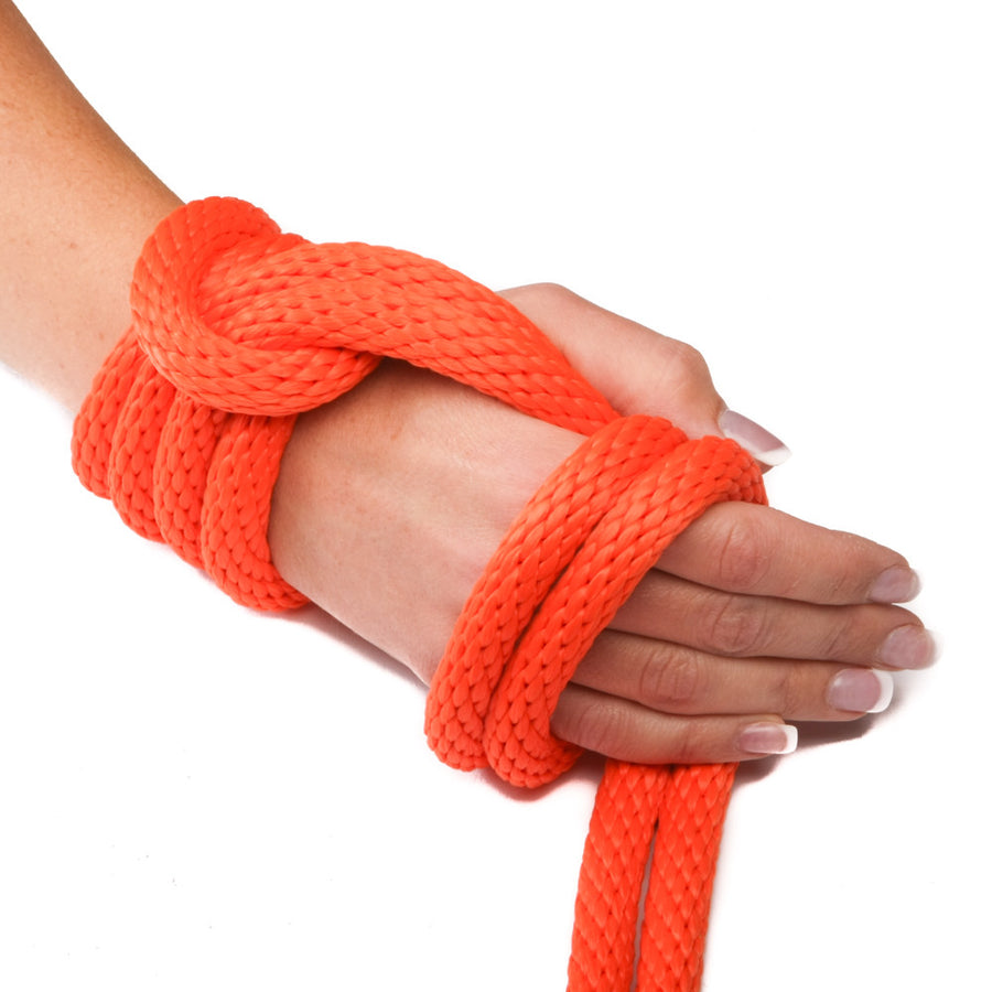 Solid Braid Polypropylene Utility Rope (Orange) (6485952449)