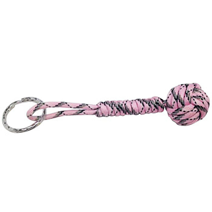 Ravenox Adjustable Monkey Fist Paracord Keychain in Pink Camo Color (682463745)