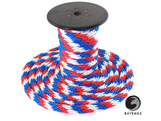 Braided Utility Rope Ravenox Patriotic Braided Utility Rope | Red, White & Blue Rope