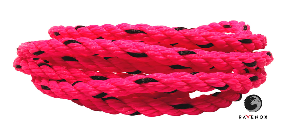 Pink Ropes Durable Pink & Black Twisted Polypropylene | Thick and Colorful Cordage – Ravenox
