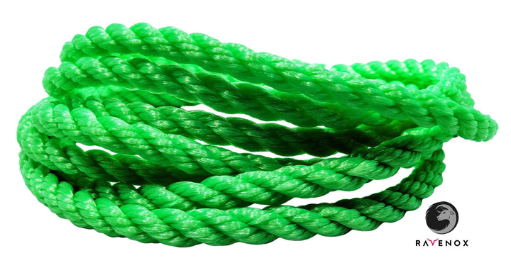 Ravenox Twisted Polypropylene Rope (Lime Green) - 1/2-Inch x 100-Feet - 17696162971738