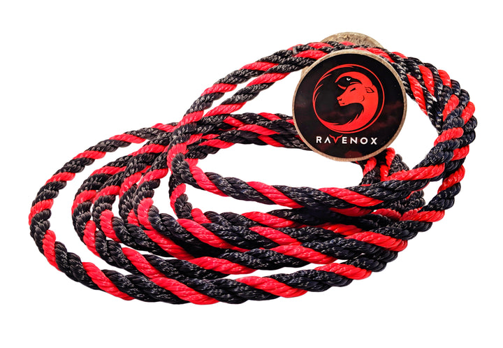 Black & Red Twisted Polypropylene  Thick and Colorful Cordage – Ravenox