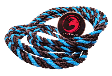 Twisted Polypropylene Rope (Black, Black & Sky Blue) (1920570392666)