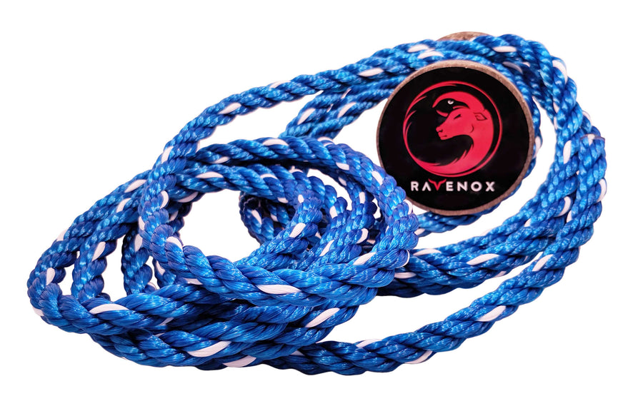 Twisted Polypropylene Rope (Blue with White Tracer) (1920647495770)