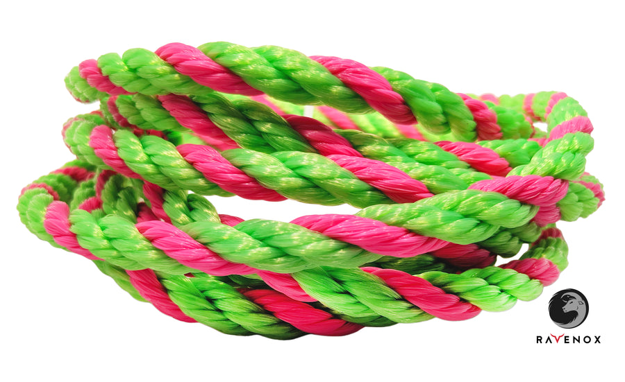 Green and Hot Pink Polypropylene Ropes