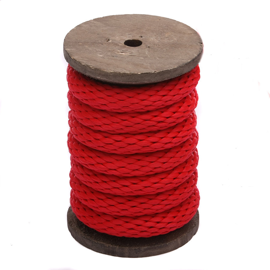 Solid Braid Polypropylene Utility Rope (Red) (6486129409)