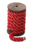 Twisted Cotton Rope (Red Glitter) (5652915457)