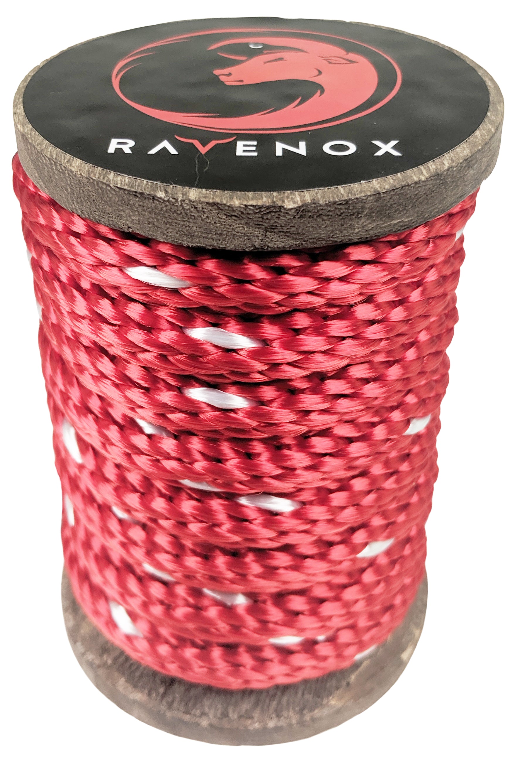 Ravenox Solid Braid Polyester Rope | Red Tracer Made in the USA