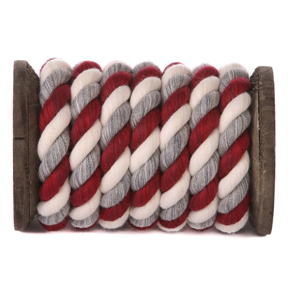 Tri-Colored Twisted Cotton Rope | Ravenox Cord for Decor & More