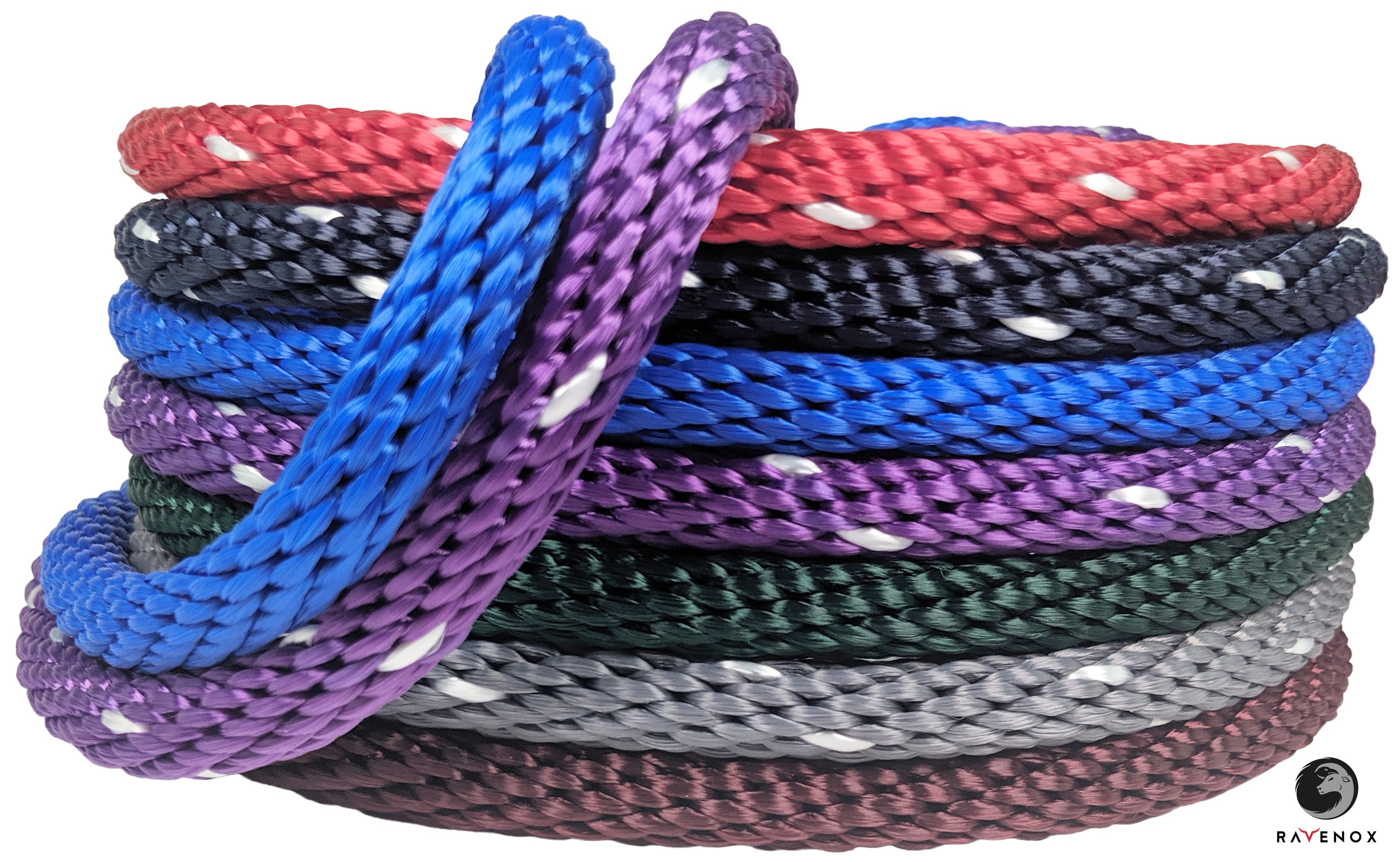 Ravenox Solid Braid Polyester Rope | Made in the USA, Grey Cord