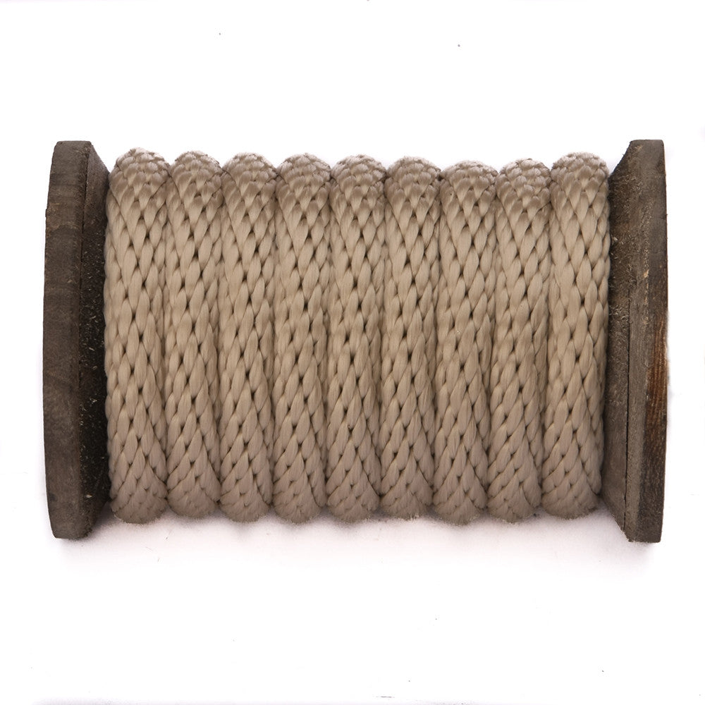 Braided Utility Rope Ravenox Tan Braided Utility Rope | Ropes for Boating & Barriers