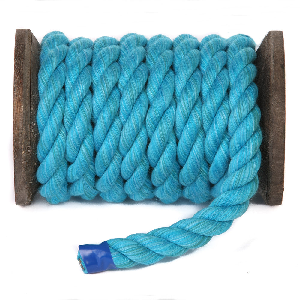 Ravenox Turquoise Twisted Cotton Rope | Soft and Natural Fibers