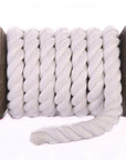 100% Natural Snow White Macramé Cotton Cord 3mm x 109 Yard Craft Cord for DIY Crafts Knitting Plant Hangers Yard Twine String Cord Colored Cotton Rope Christmas Wedding Décor (7472914432237)