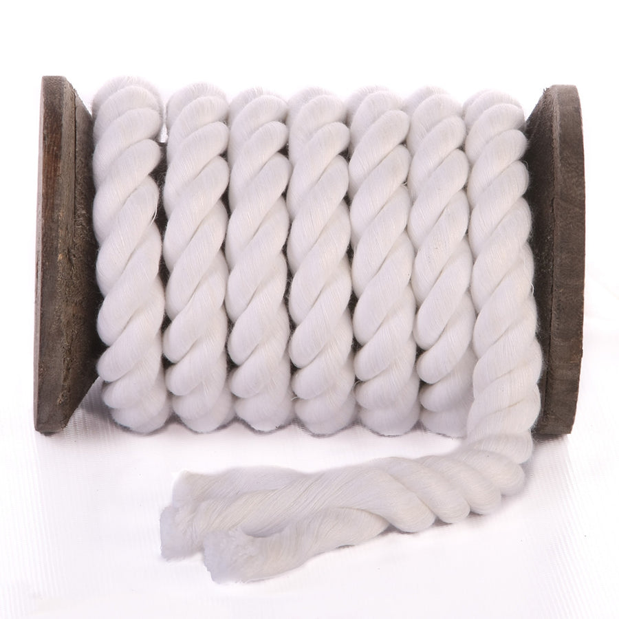 Ravenox Snow White Cotton Rope | Durable All-Purpose Cotton Cord